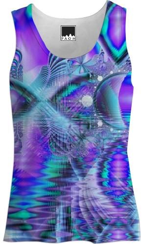 Peacock Crystal Palace of Dreams Abstract Fractal