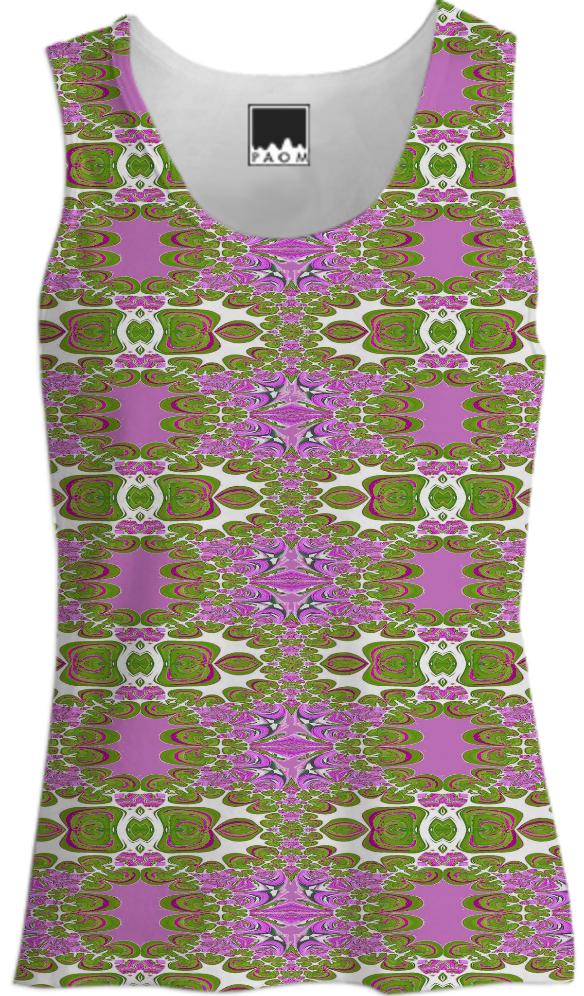 Pink Flowers Tank Top