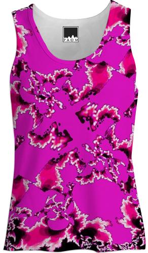 Pink Fractal Tank Top