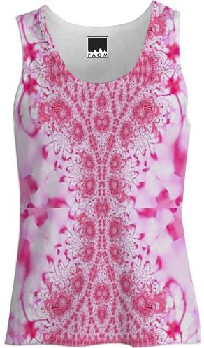 Pink Lace Tank Top