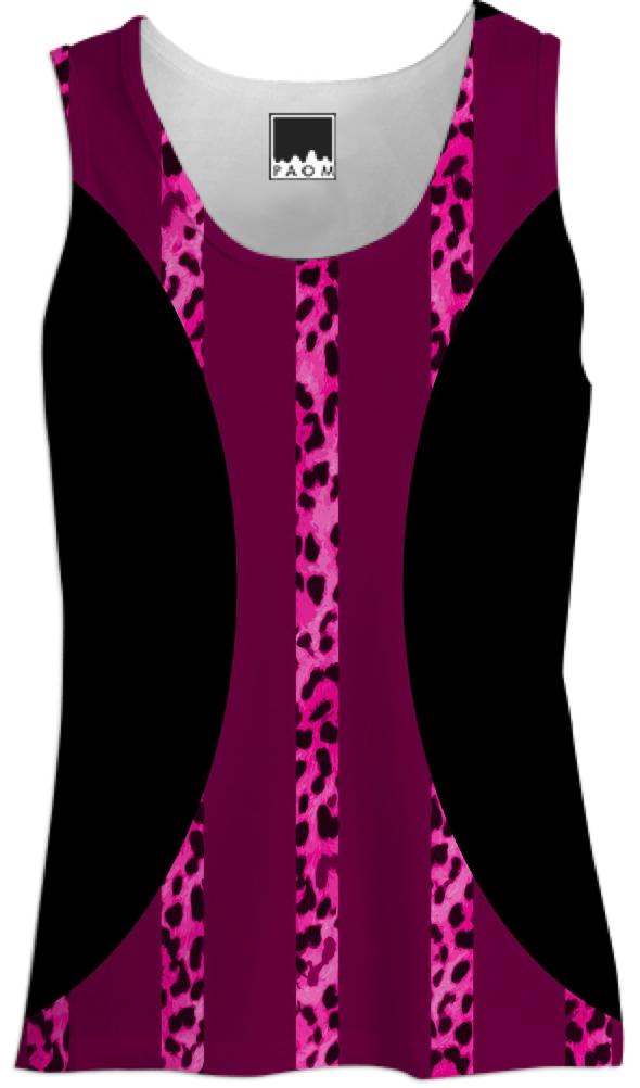Pink Plum Leopard Stripes