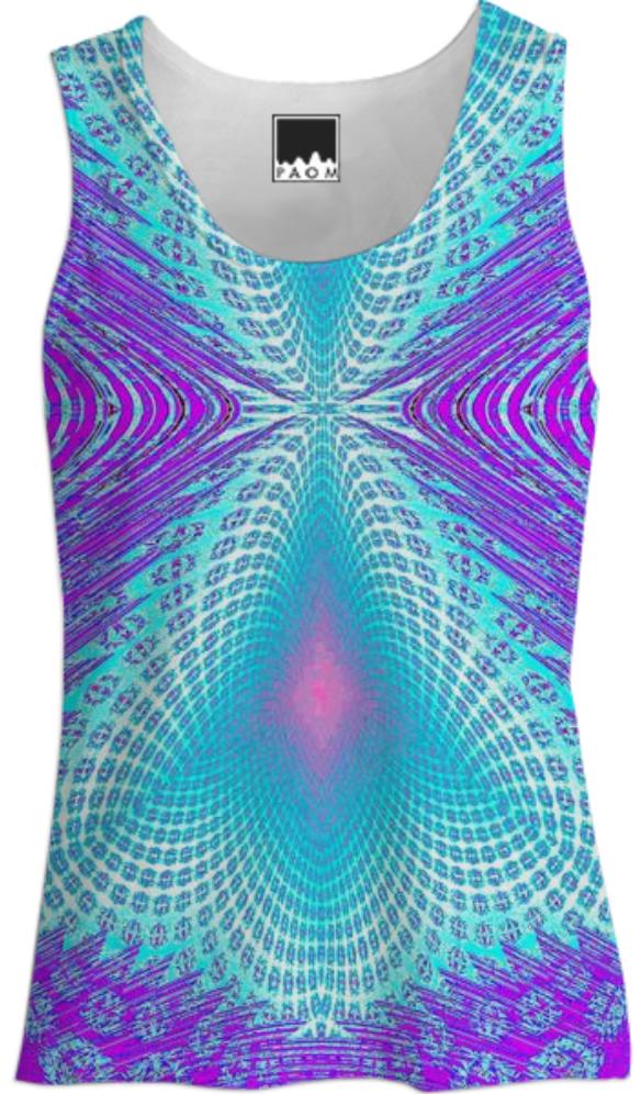 Purple Aqua Web Tank Top