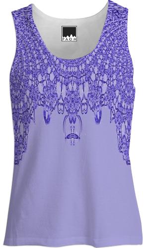 Purple Lavender Lace Tank Top