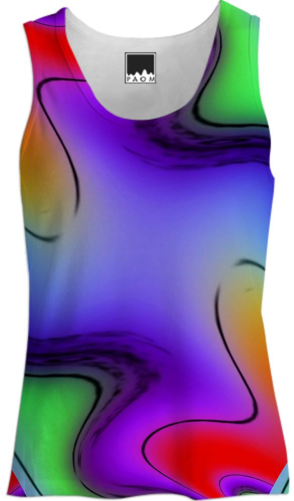 Purple Passion Abstract Tank Top