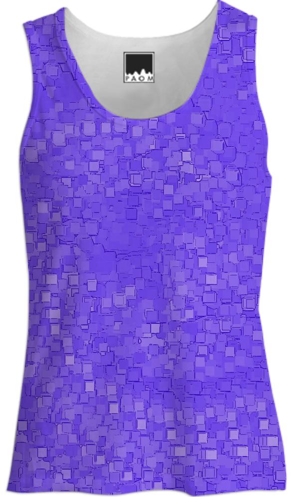 Purple Pixelized Tank Top