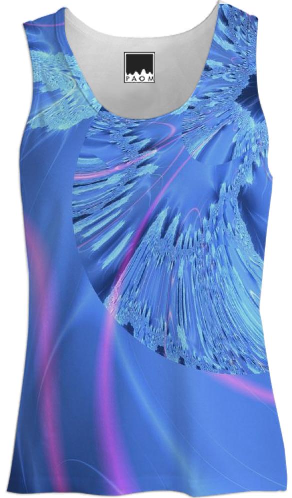Sapphire Satin Explosion of Cosmic Color Pink Ribbon