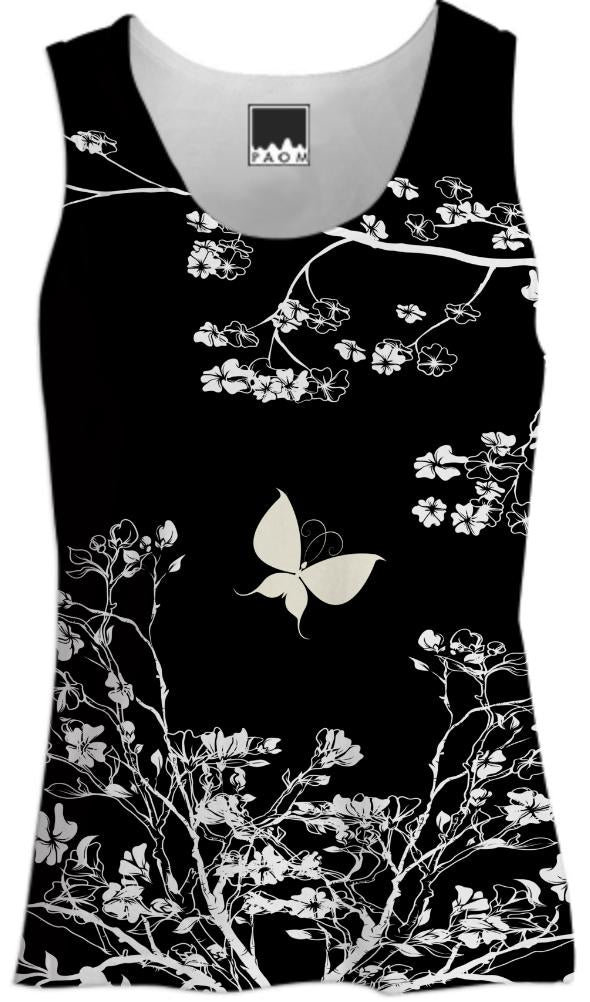 Stylish black and white Butterfly in the wild