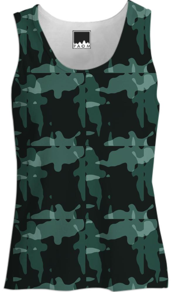 ABSTRACT CAMOUFLAGE TANK TOP WOMEN