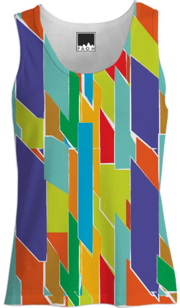 Bright painted style abstract