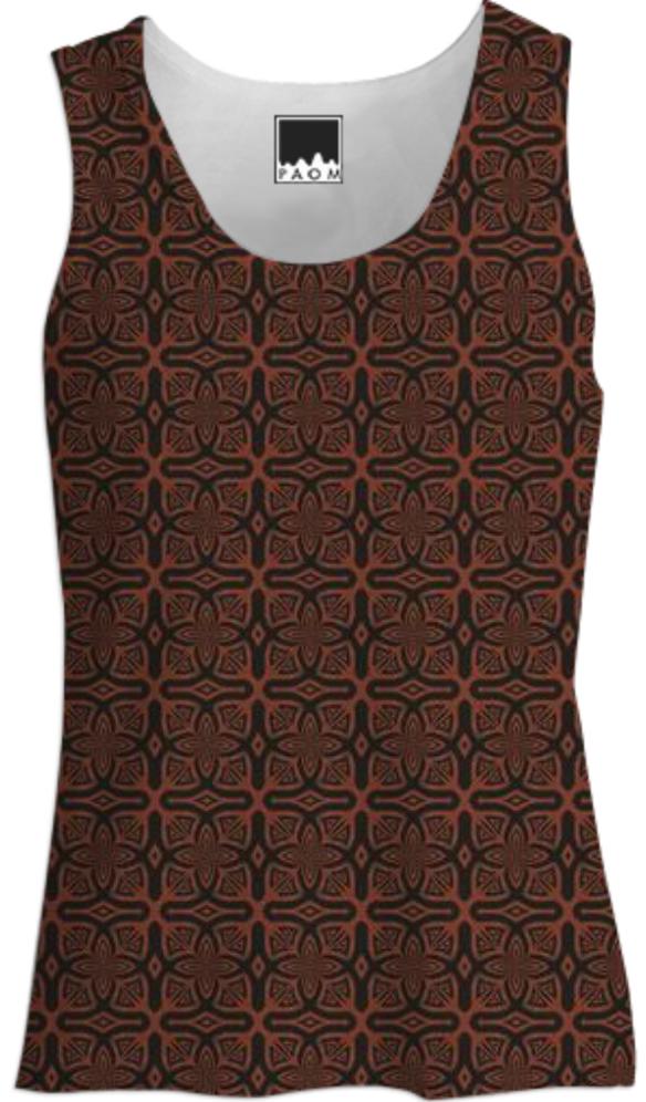 Fire Maze Tile Women s Tank