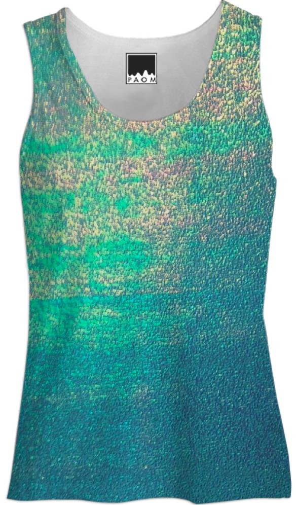 iridescent print women s tank top