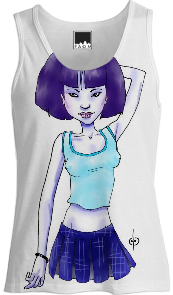 Purple Schoolgirl Women s Tank