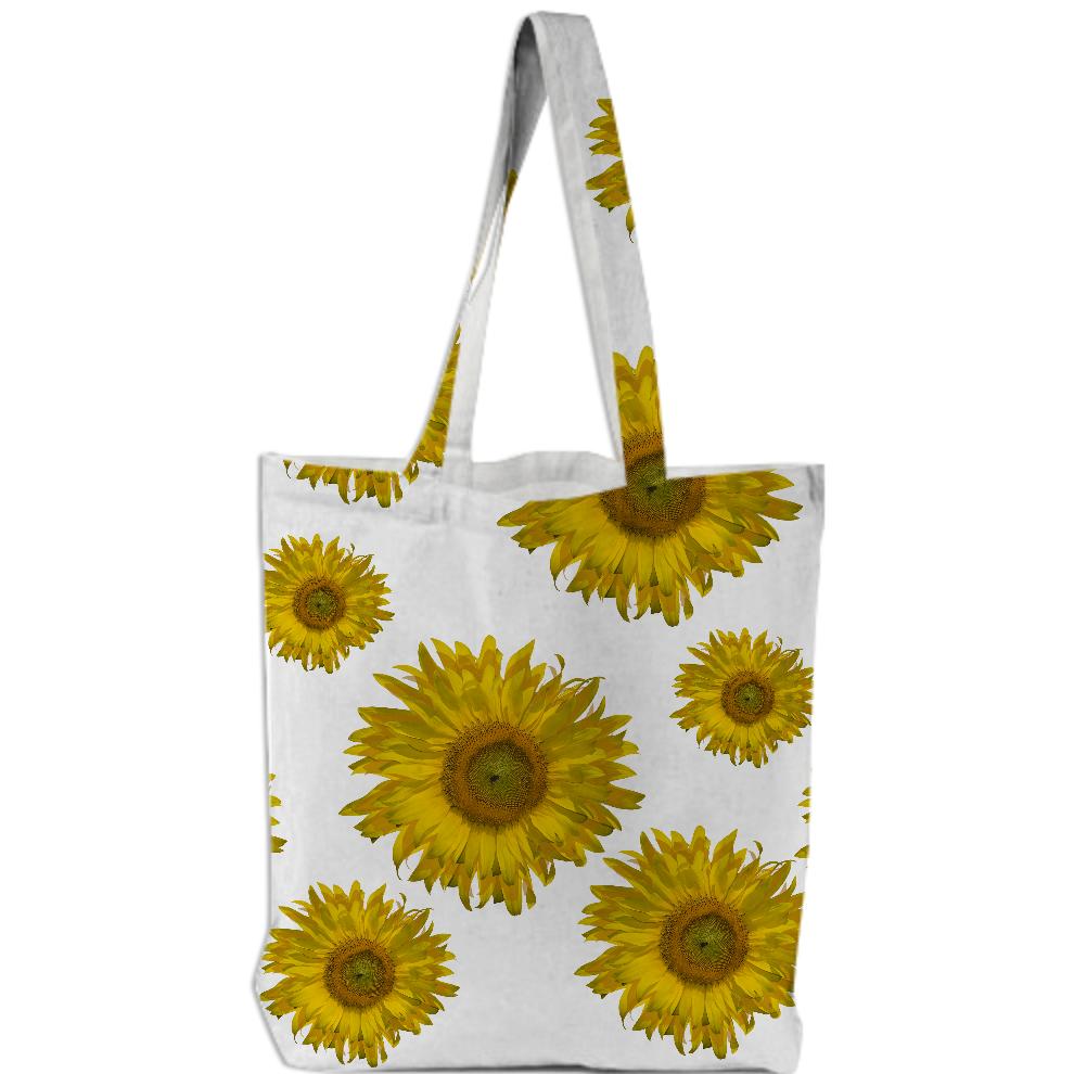 Yellow Scattered Sunflowers Tote Bag
