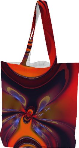Amber Goddess Abstract Orange and Gold Passion