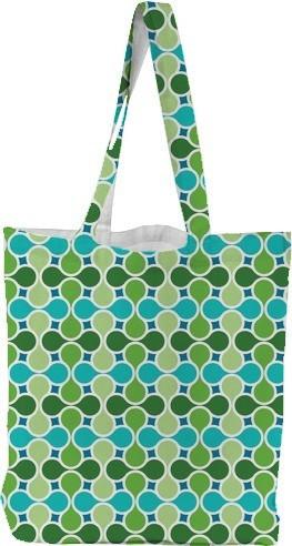 Blue and Green Retro Mod Abstract