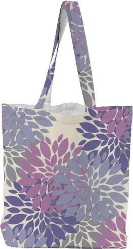 Lavender and Purple Floral Tote