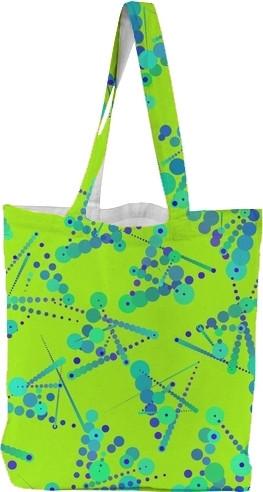 Neon Dotty Abstract Triangles