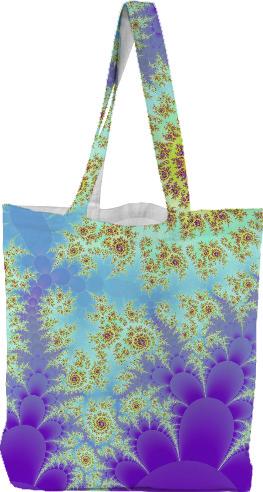 Spirals of Light Abstract Violet Blue