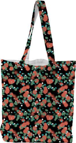 Sprouted Spirals Orange and Green Tote Bag
