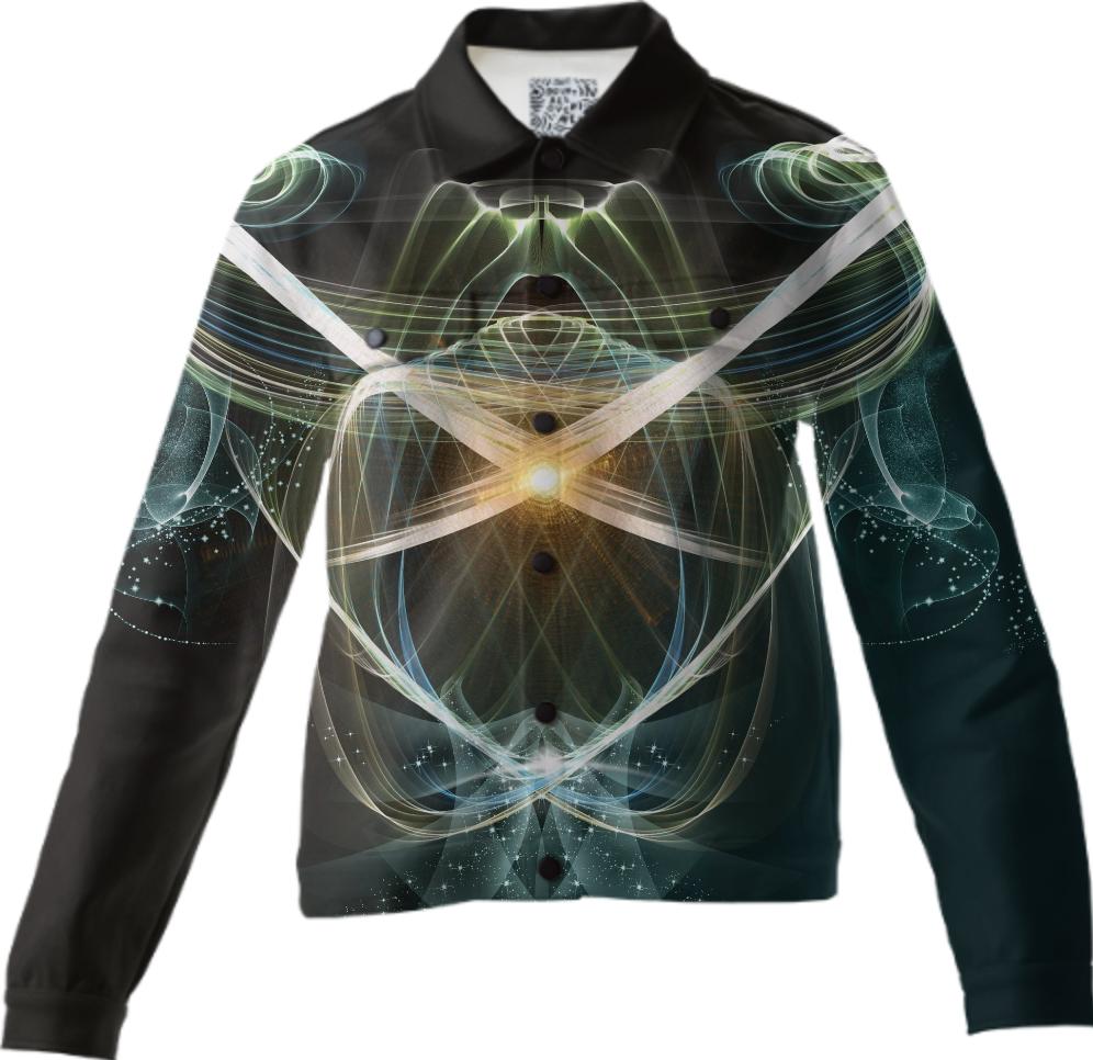 Abstract colorful glowing lines