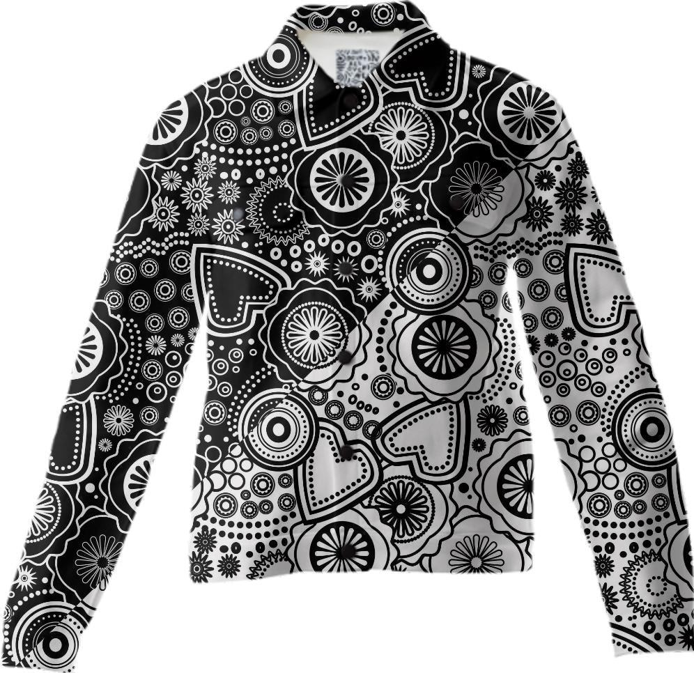 love doodle black and white