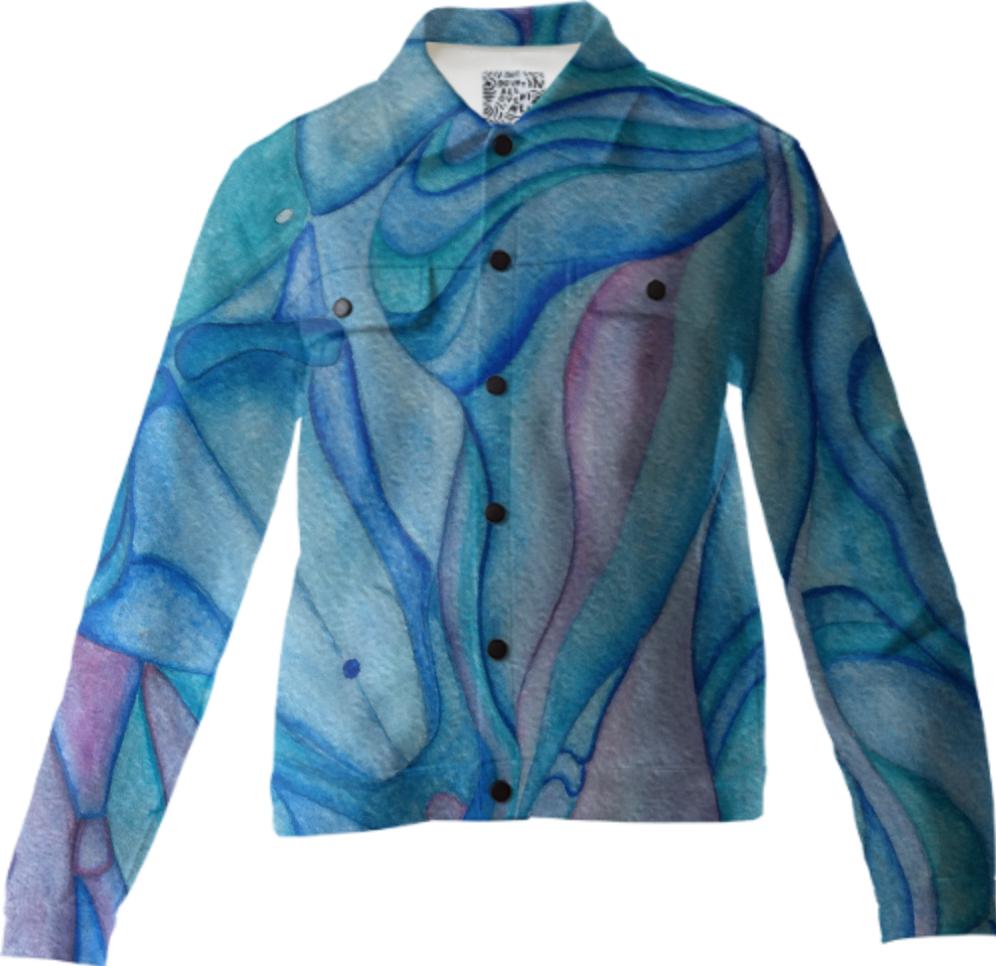 Mack Love Art Blue Bodies Twill Jqacket