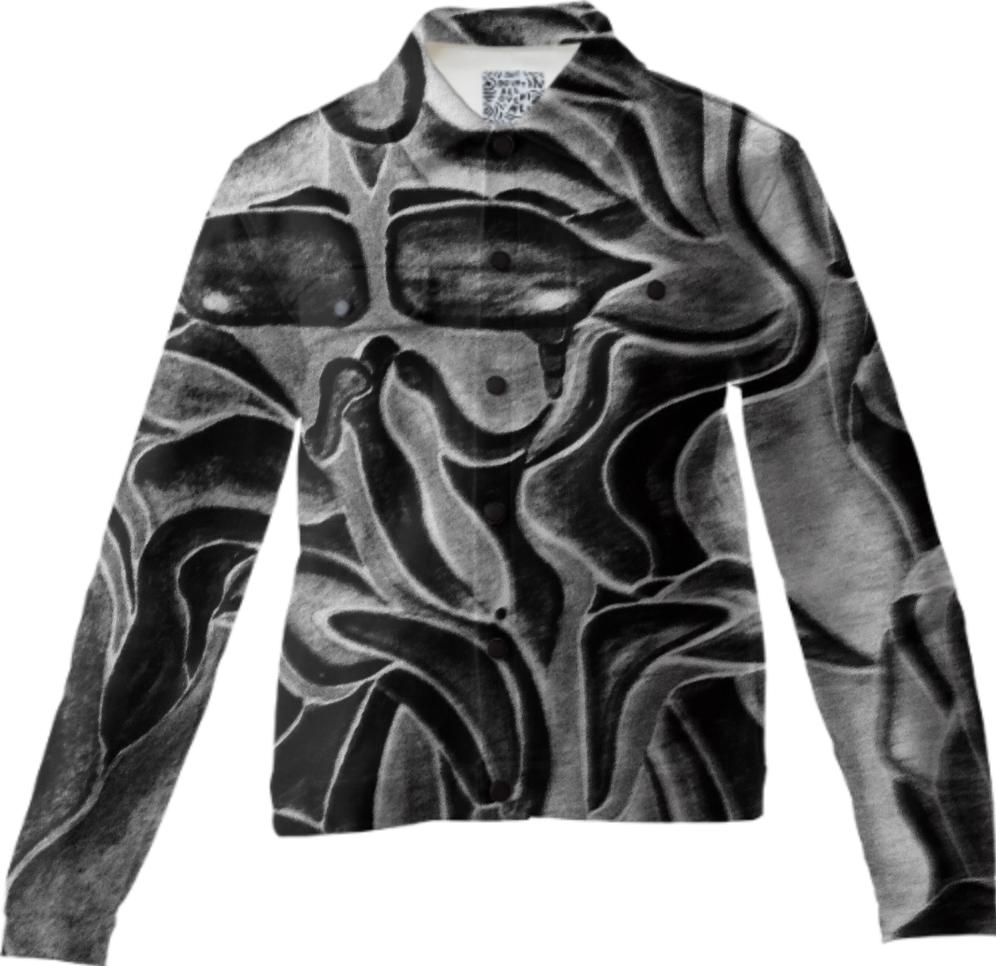 Mack Love Art Grayscale Twill Jqacket