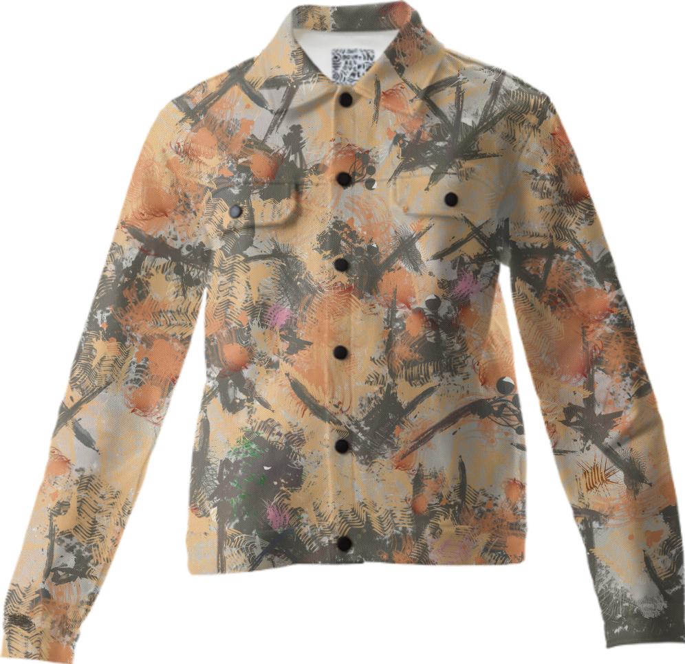 Orange grey abstract design