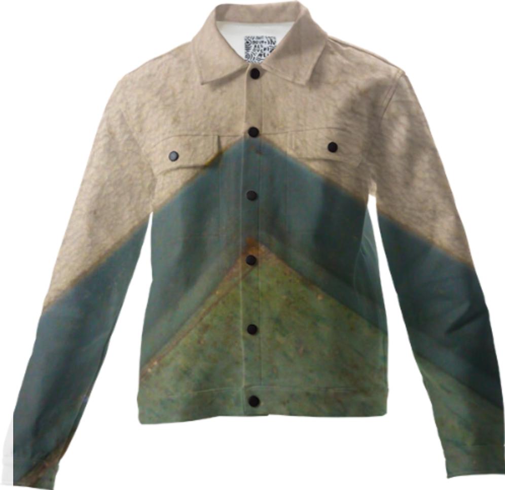 thrift shop bathroom corner jacket