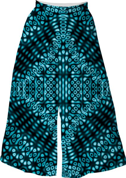 Teal and black abstract pattern
