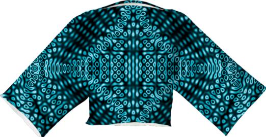Teal and black abstract pattern