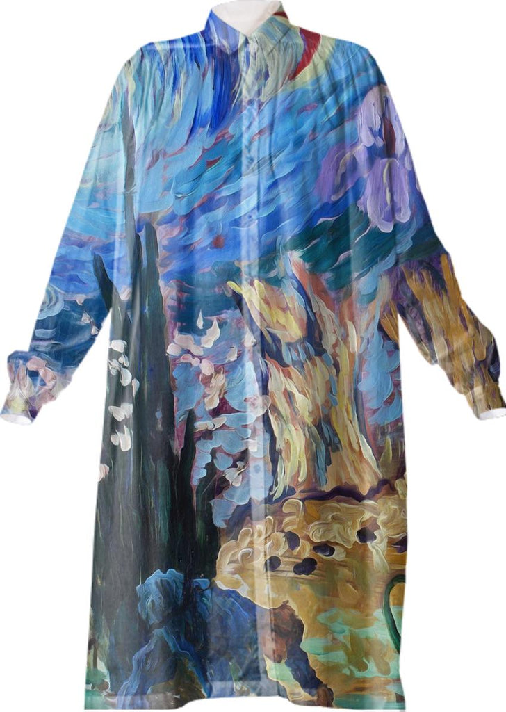 Van Gogh Spirit Shirt Dress