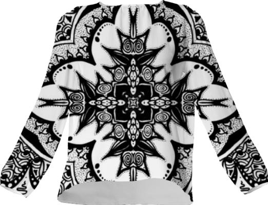 Black and white hippy cross