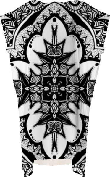 Black and white hippy cross