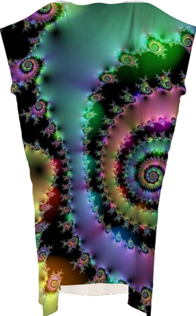 Satin Rainbow Spiral Curves Through the Cosmos