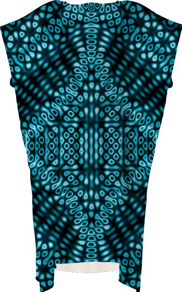 Teal and black abstract pattern