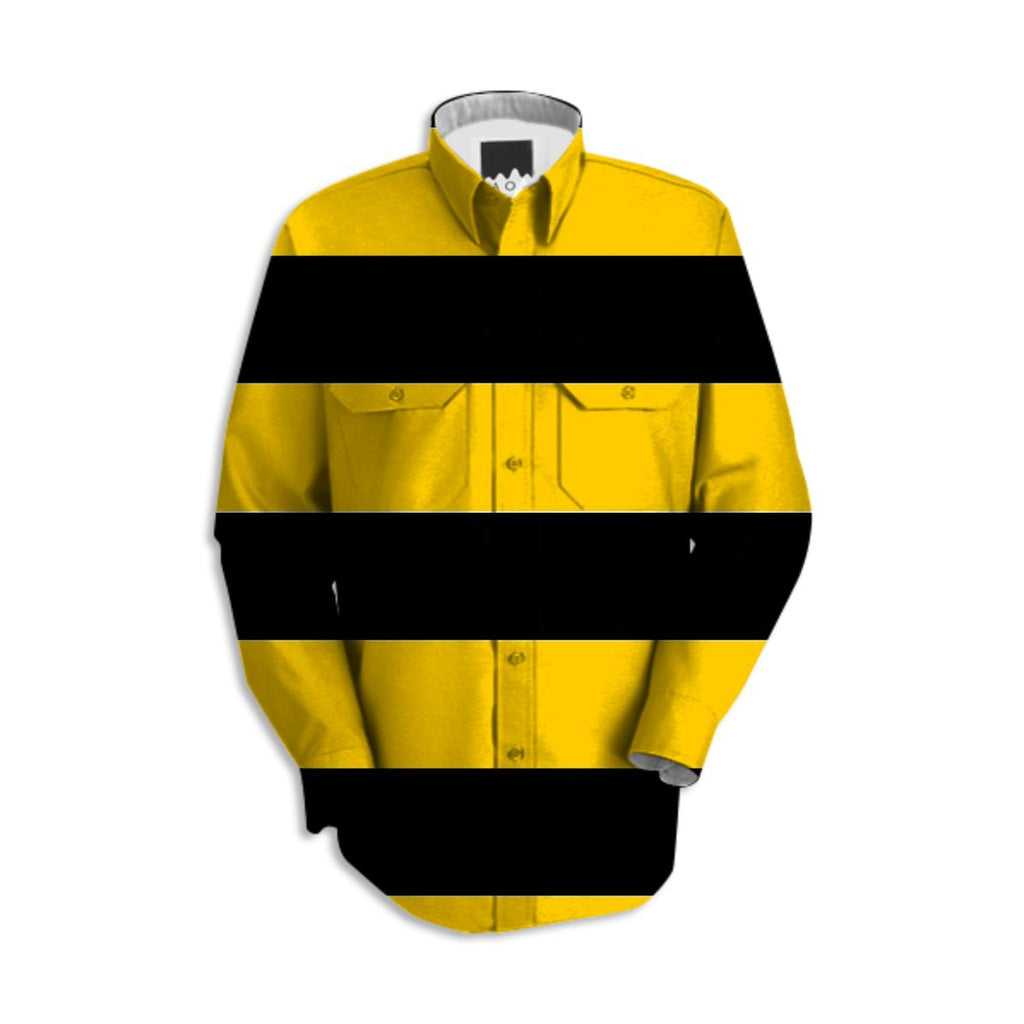 Bee Stripes Pattern Work Shirt