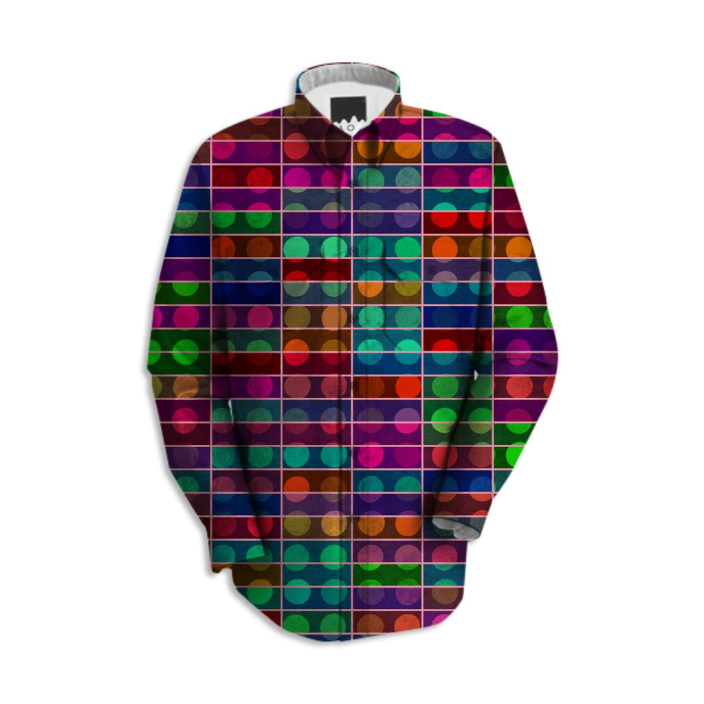 Polka dots rectangles abstract design