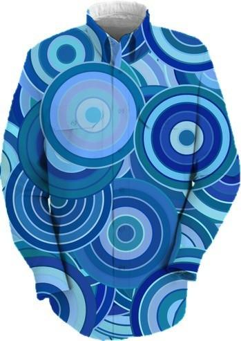 Bright Blue Abstract Circles