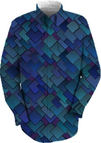 Dark Blue Geometric Pattern