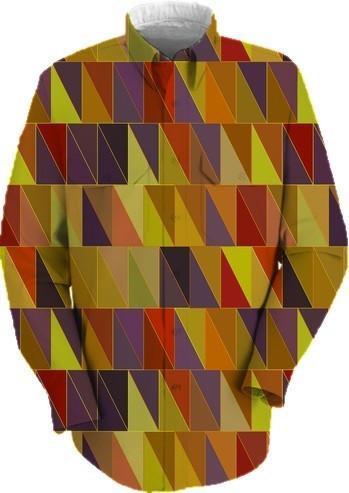 Fall Colors Geometric Abstract Triangles