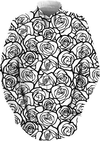 Girly Vintage black and white roses