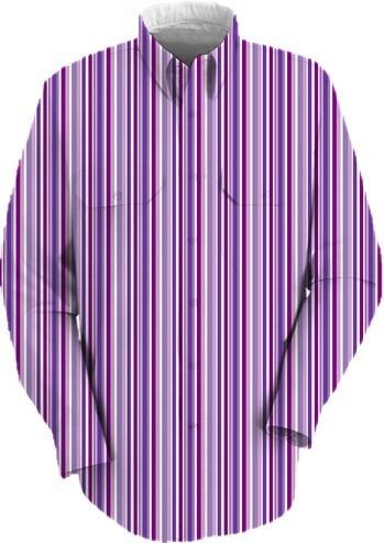 Lavender and Purple Striped Shirt