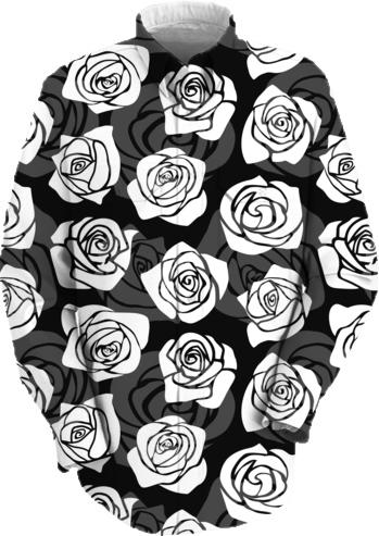 Lovely Vintage black and white roses