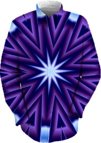 Purple and Blue Kaleidoscope Abstract