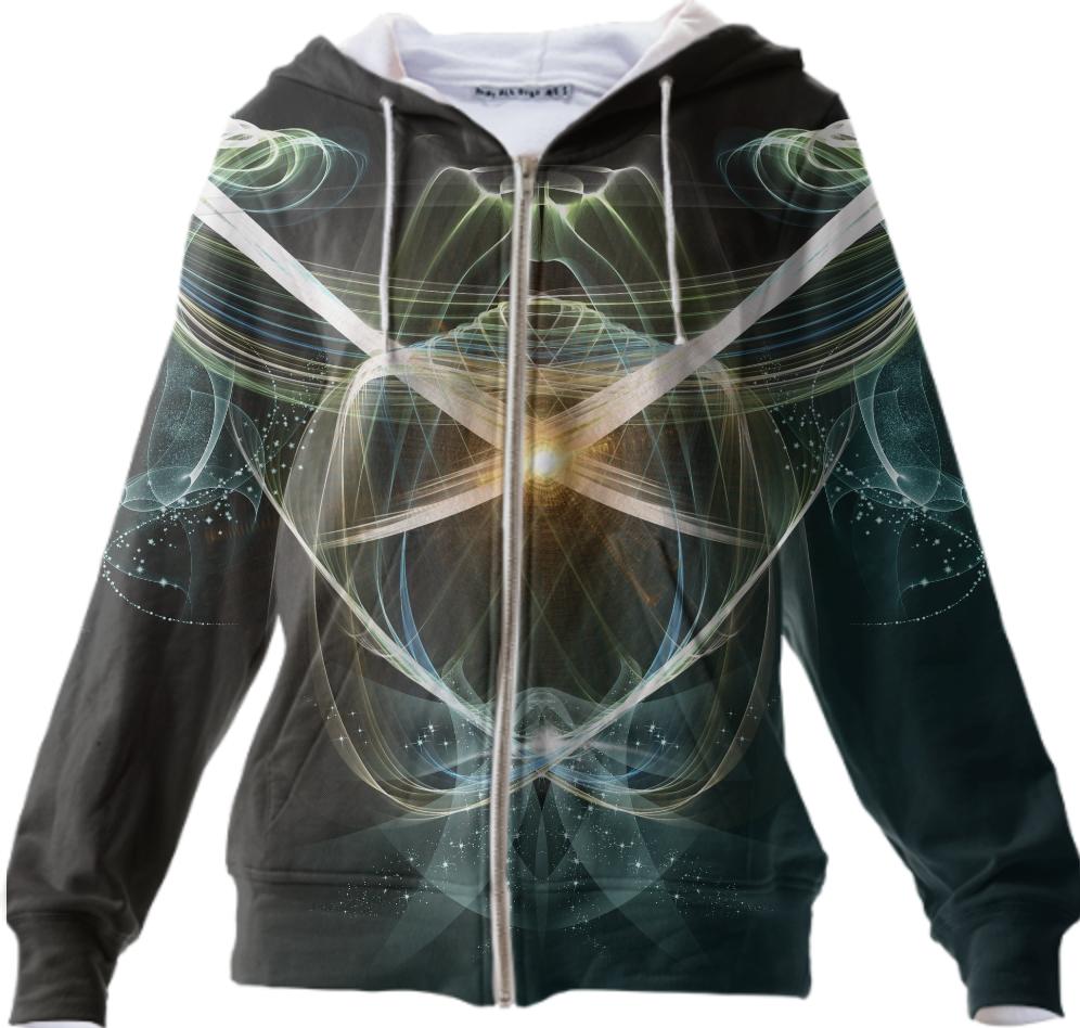 Abstract colorful glowing lines