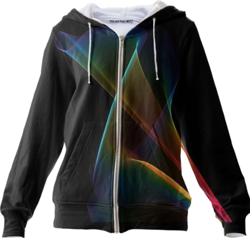 Abstract Rainbow Lily Colorful Fractal Mystical Flower