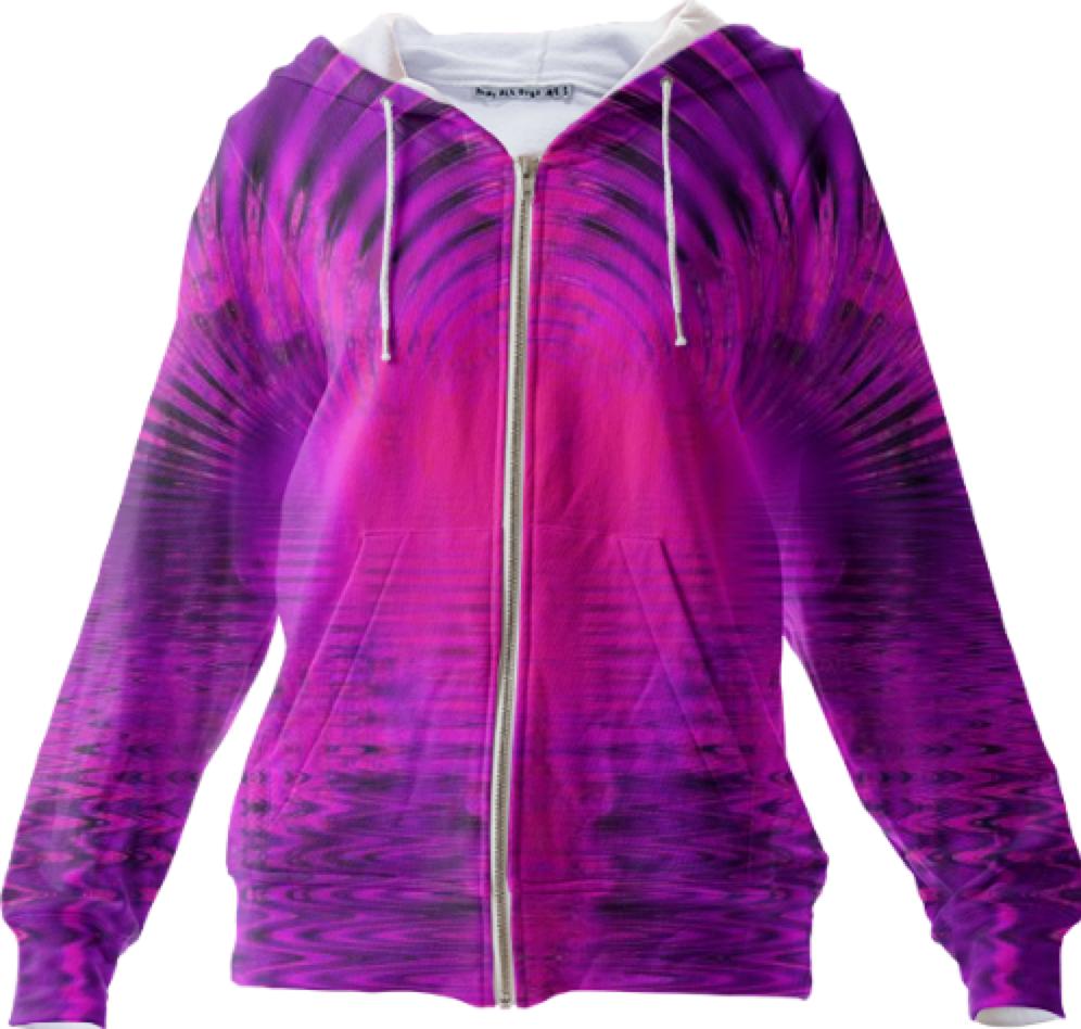 Abstract Violet Rose Tunnel of Light