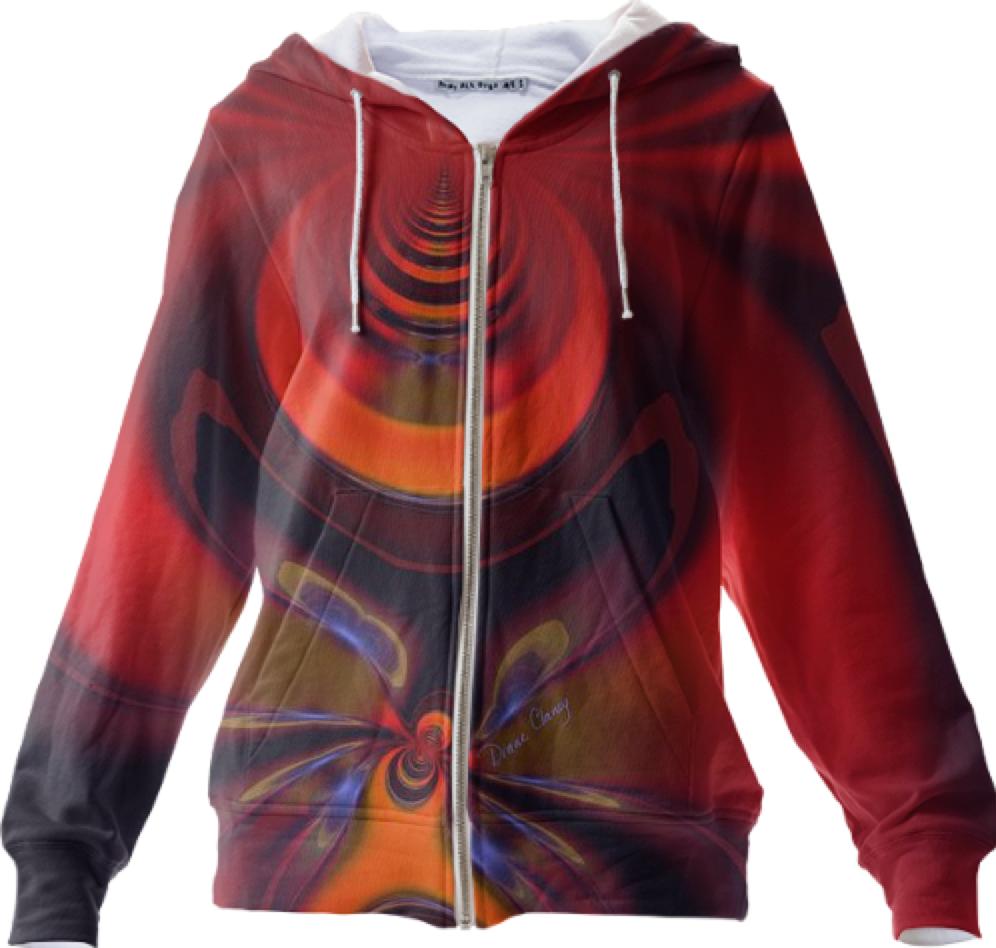 Amber Goddess Abstract Orange and Gold Passion