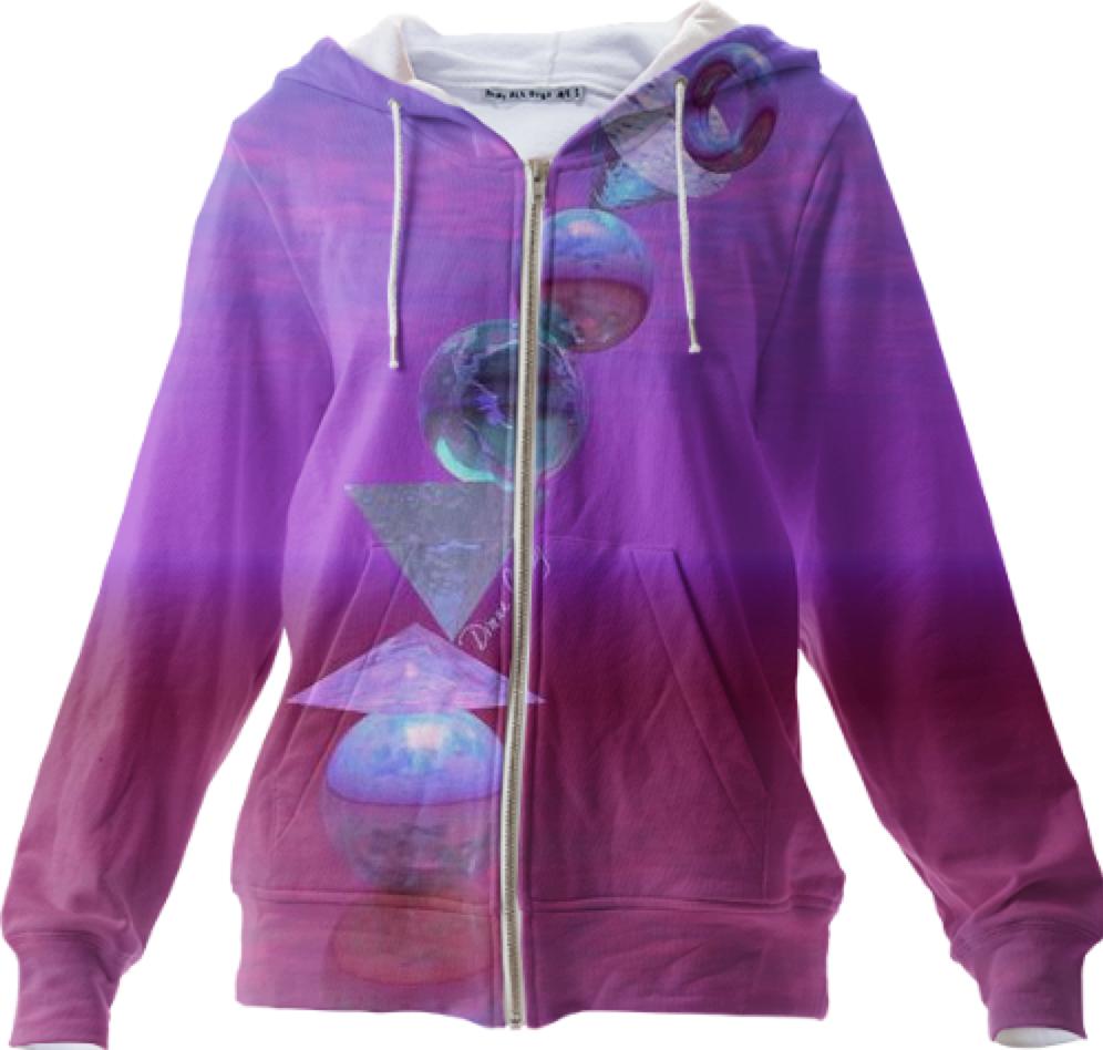 Balancing Abstract Fuchsia and Violet Equilibrium